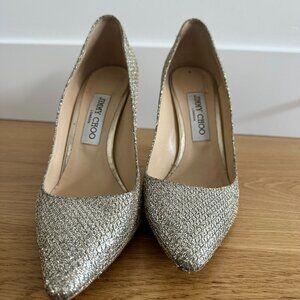 Jimmy Choo Romy Metallic Pumps